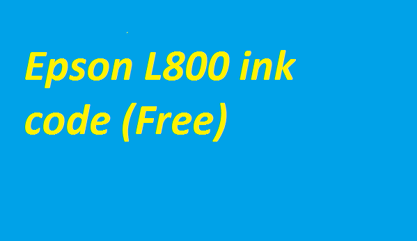 Ink reset l800
